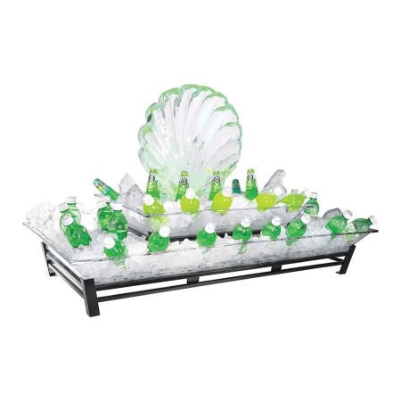 Cal-Mil Cal-Mil IP402-13 2 Tier Metal Ice Housing 24"W x 48"D x 12-1/2"H Black IP402-13